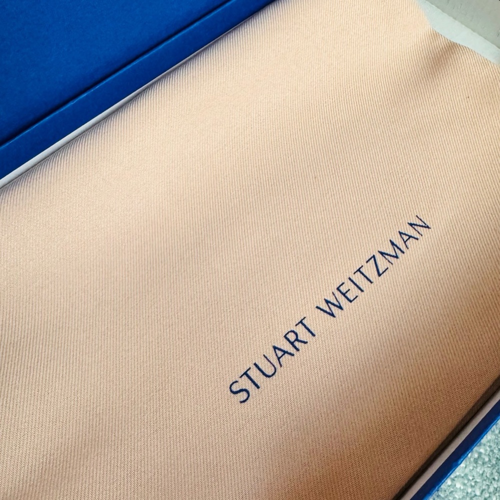 Stuart Weitzman Metallic Lina Point Silver Flats - Picture 5 of 13